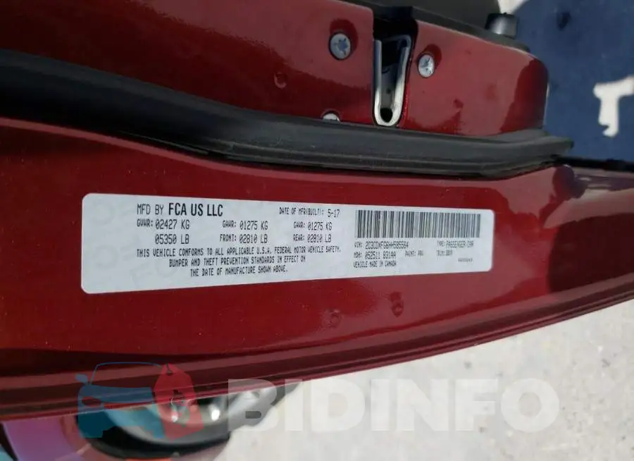 2C3CDXFG6HH585564 Photo# 12