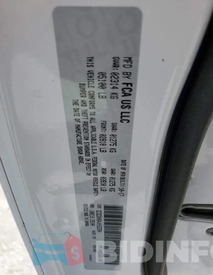 2C3CDXHG4JH163764 Photo# 12