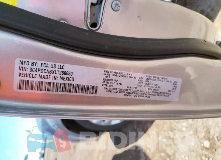 3C4PDCABXLT260630 Photo# 12