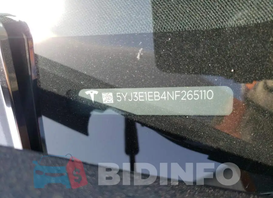 5YJ3E1EB4NF265110 Photo# 12