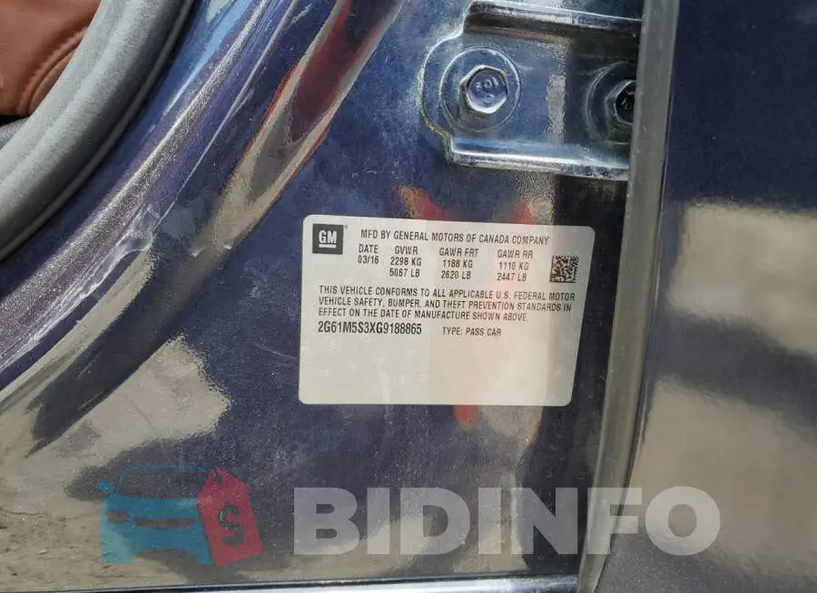 2G61M5S3XG9188865 Photo# 12