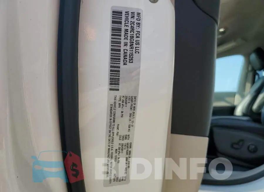 2C4RC1BG8NR115263 Photo# 13