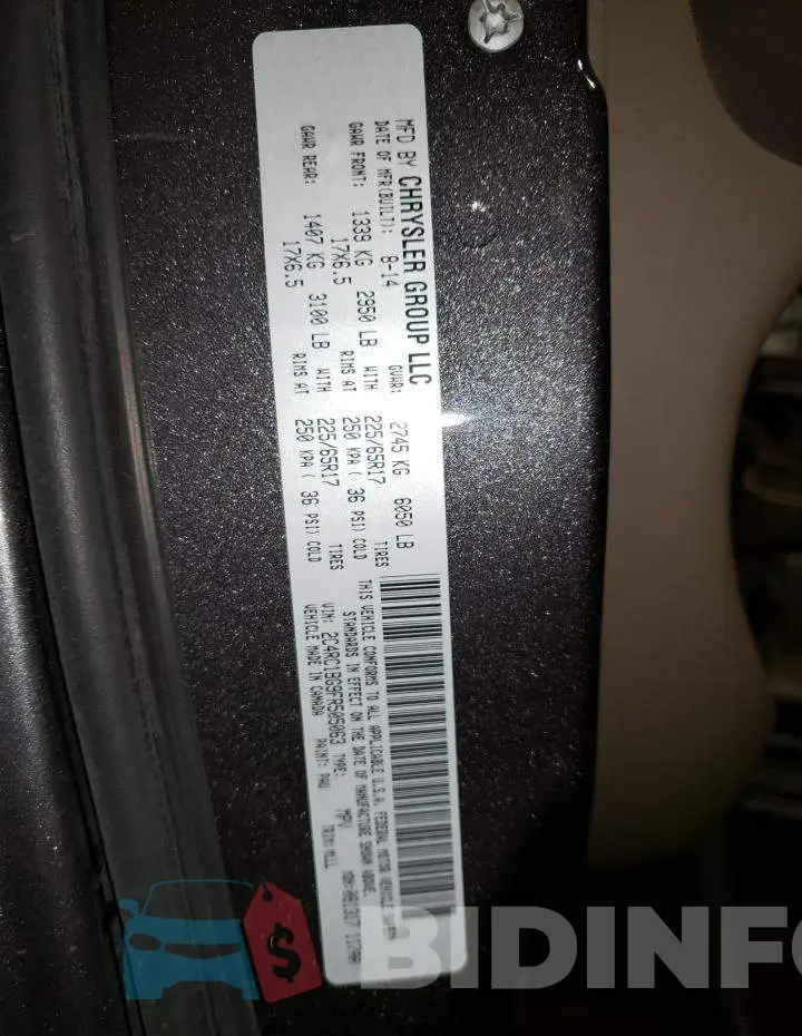 2C4RC1BG9FR505063 Photo# 13