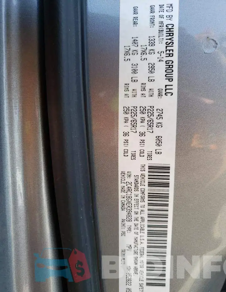 2C4RC1BGXER394828 Photo# 14
