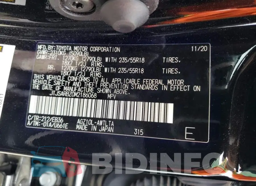 JTJSARBZ0M2186068 Photo# 14