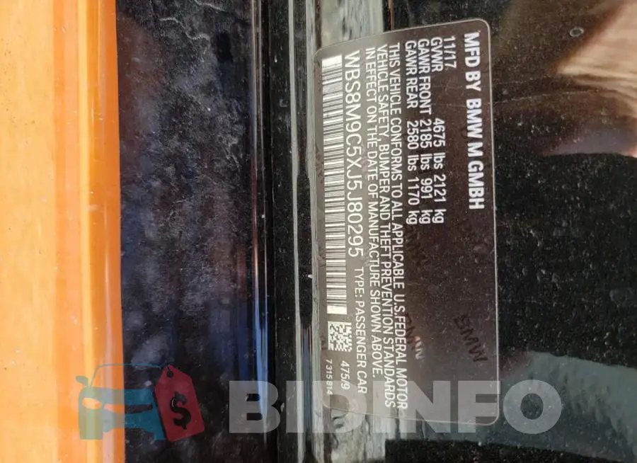 WBS8M9C5XJ5J80295 Photo# 12