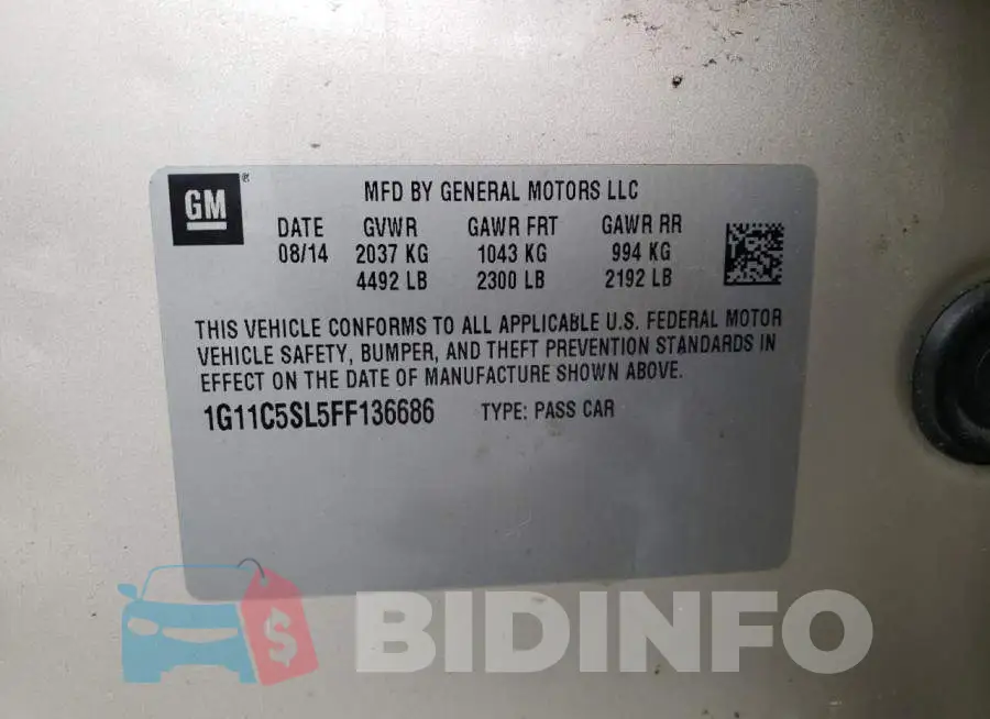 1G11C5SL5FF136686 Photo# 12