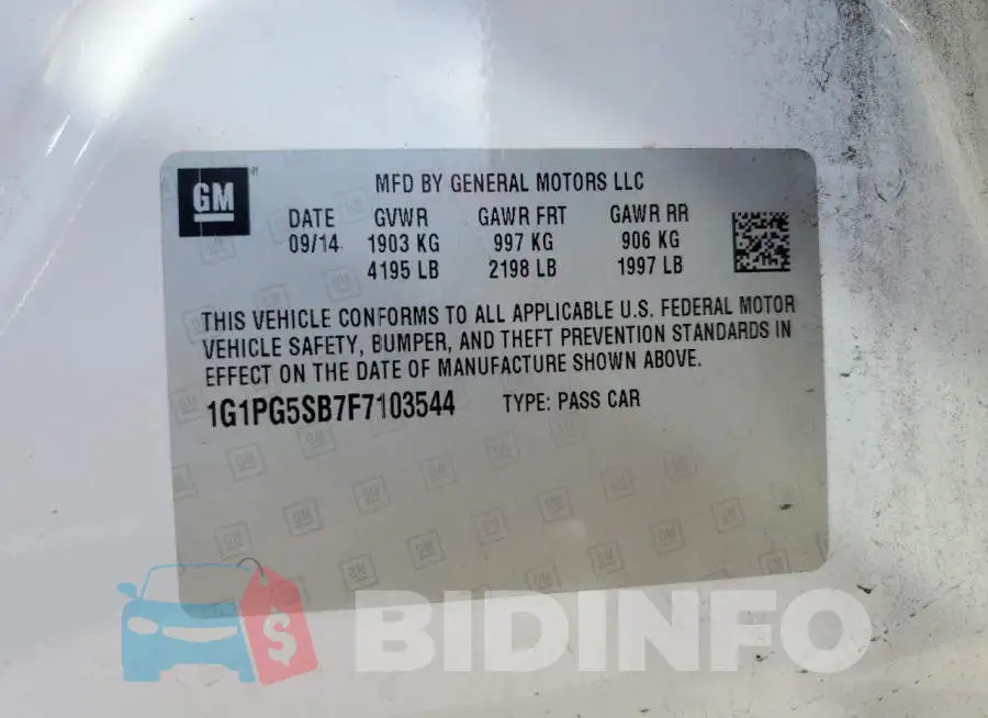 1G1PG5SB7F7103544 Photo# 12