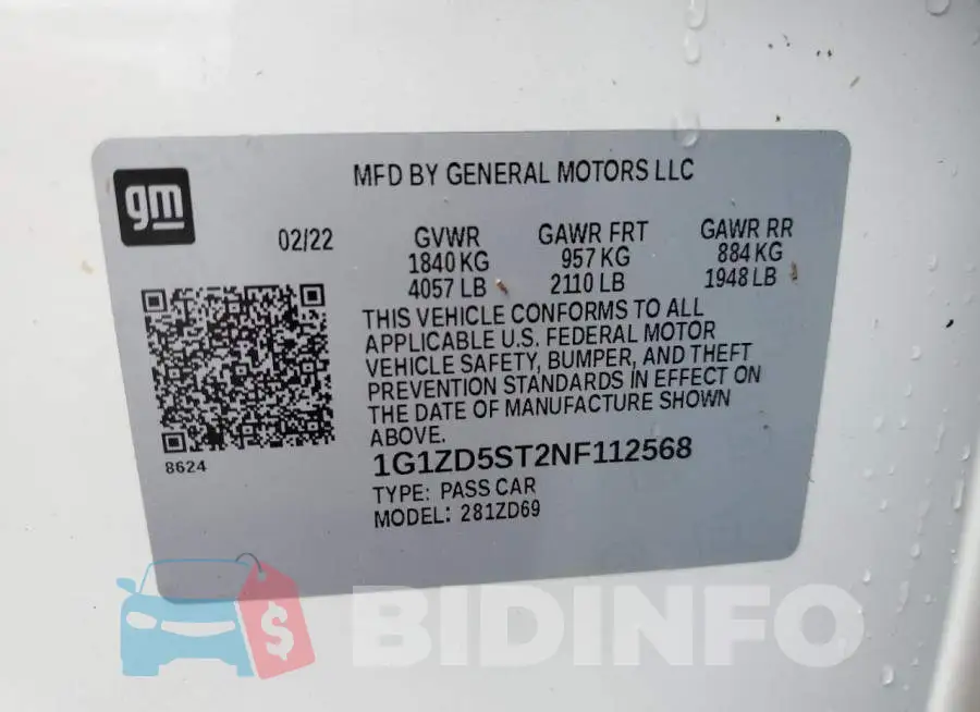 1G1ZD5ST2NF112568 Photo# 13