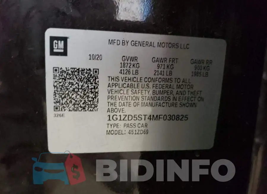 1G1ZD5ST4MF030825 Photo# 12