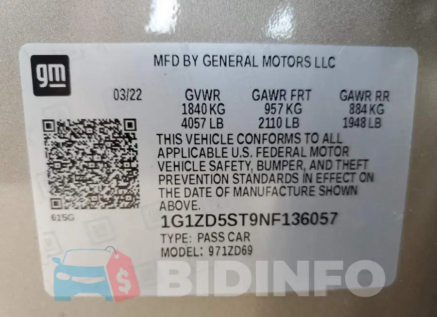 1G1ZD5ST9NF136057 Photo# 12