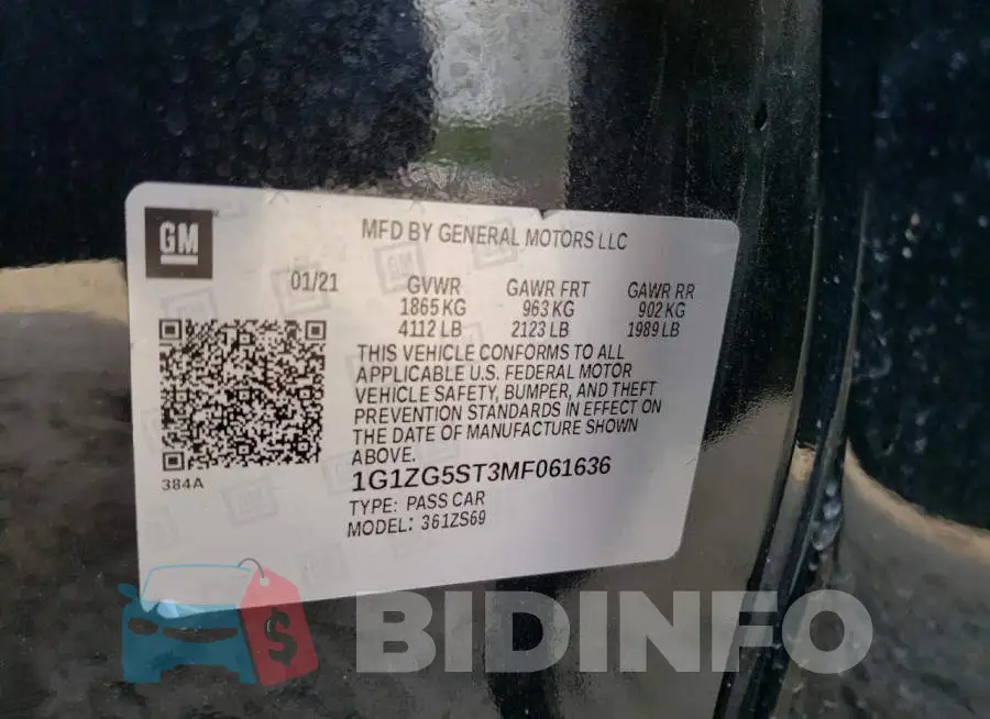 1G1ZG5ST3MF061636 Photo# 12