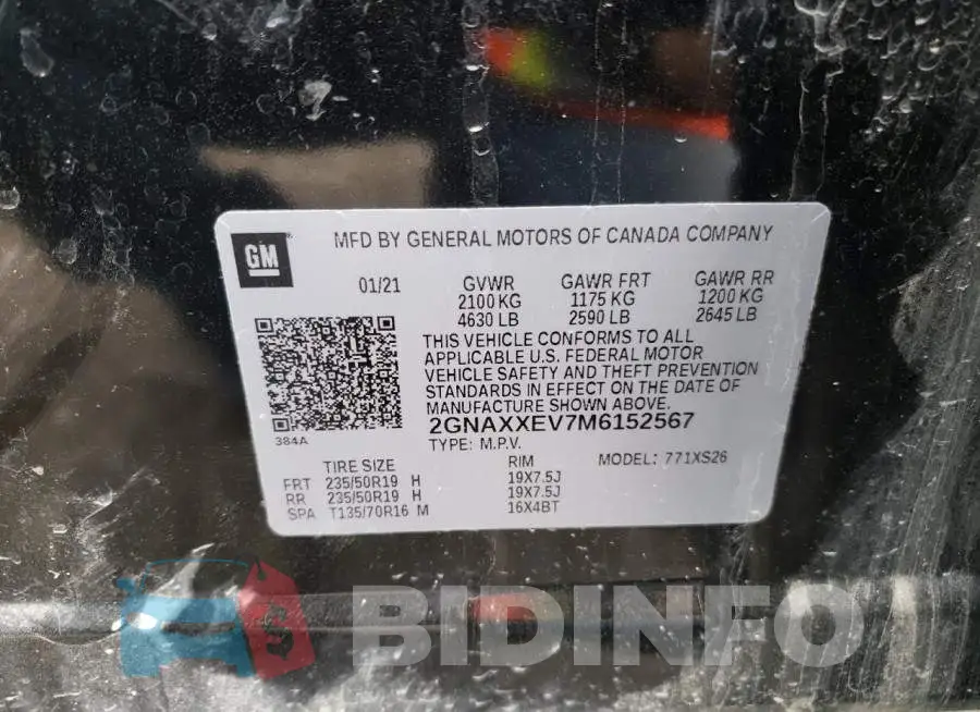 2GNAXXEV7M6152567 Photo# 10