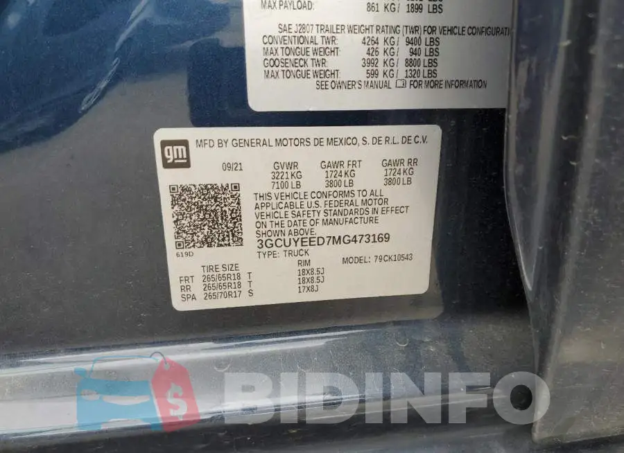 3GCUYEED7MG473169 Photo# 12