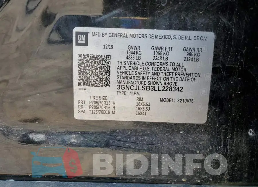 3GNCJLSB3LL228342 Photo# 12