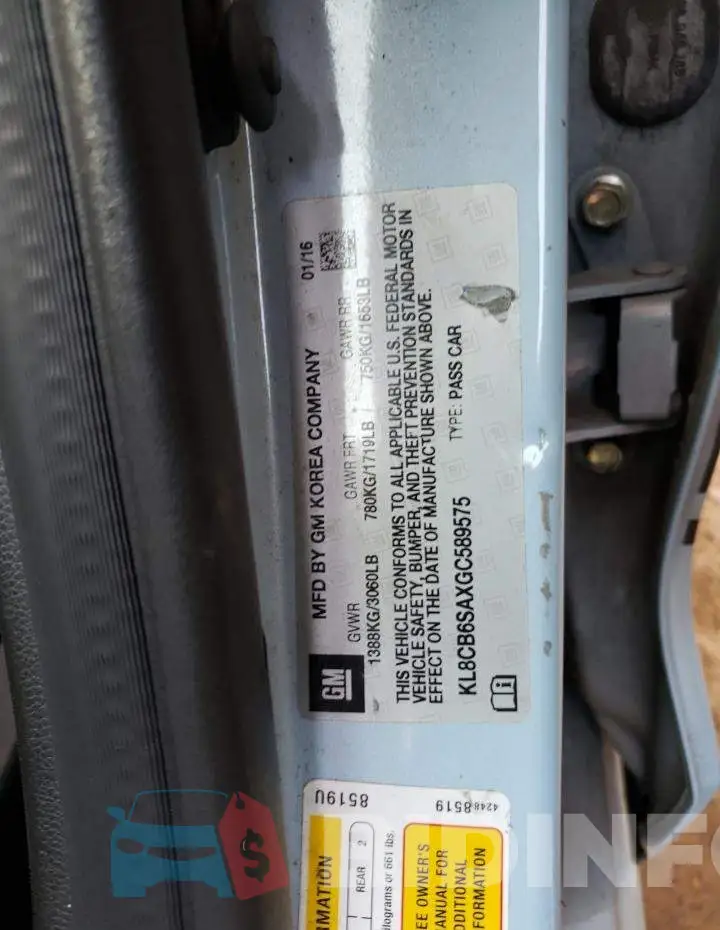 KL8CB6SAXGC589575 Photo# 13