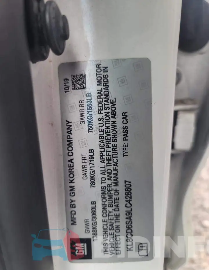 KL8CD6SA9LC428607 Photo# 12