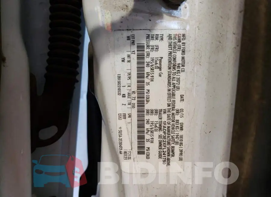 1FADP3E2XFL241750 Photo# 12