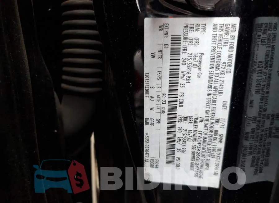 1FADP3K26GL247566 Photo# 12