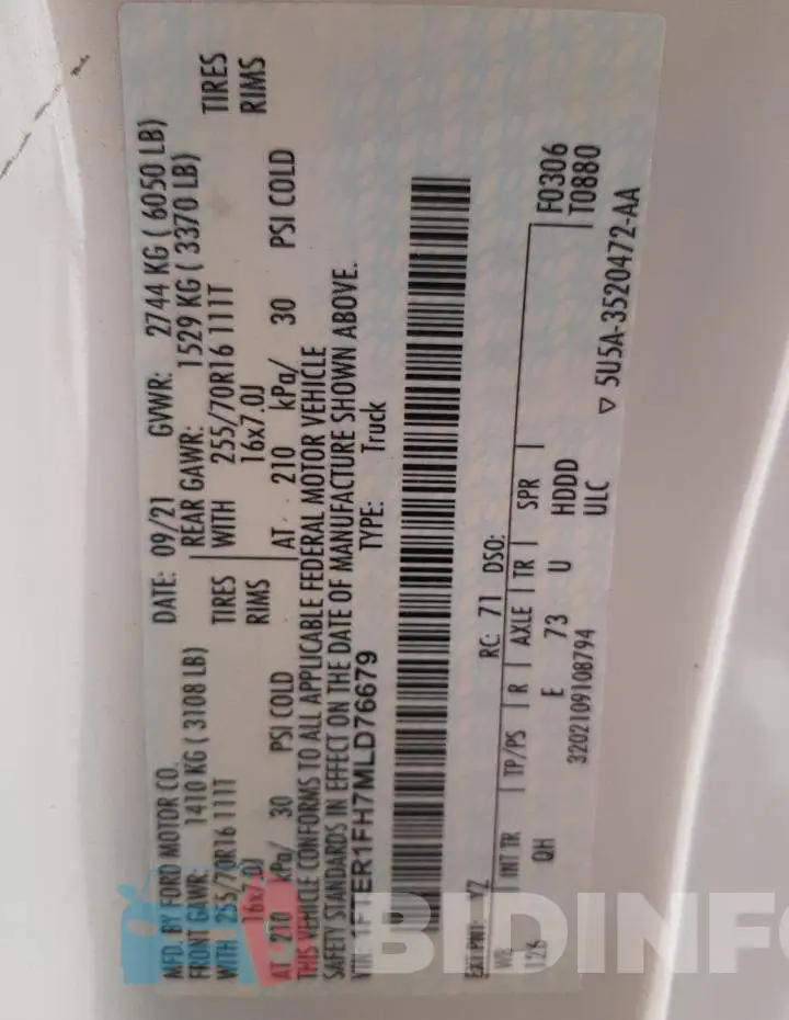 1FTER1FH7MLD76679 Photo# 12