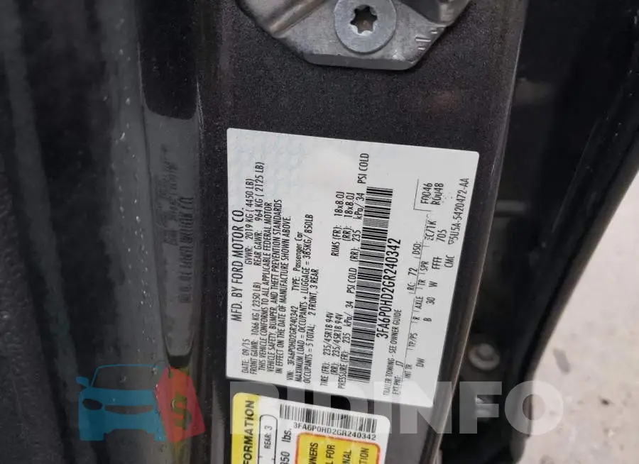 3FA6P0HD2GR240342 Photo# 12