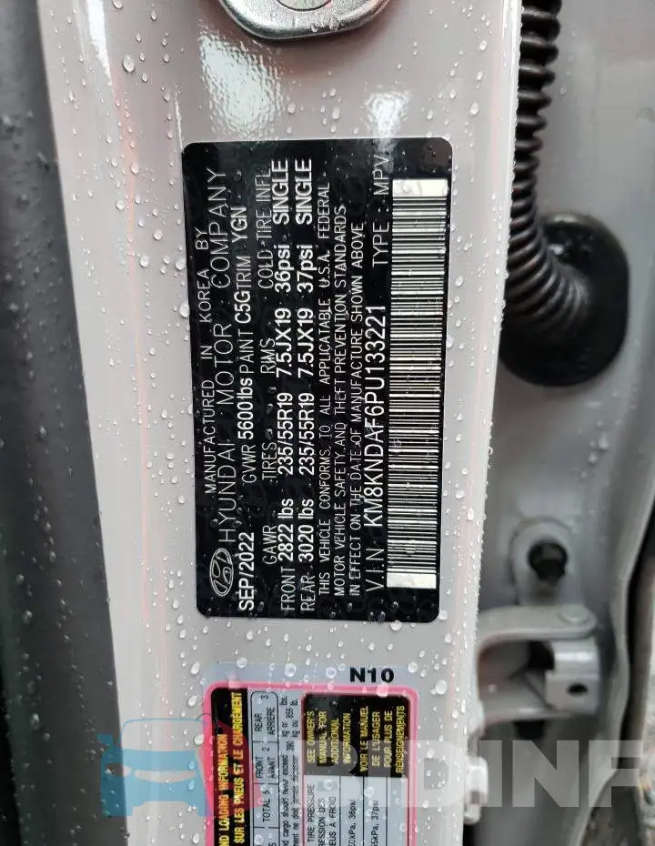 KM8KNDAF6PU133221 Photo# 12