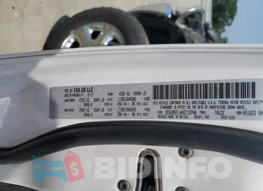 3C6UR5FL4HG713746 Photo# 12
