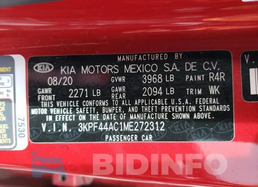 3KPF44AC1ME272312 Photo# 12