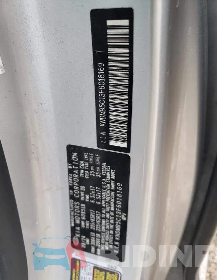 KNDMB5C13F6018169 Photo# 13