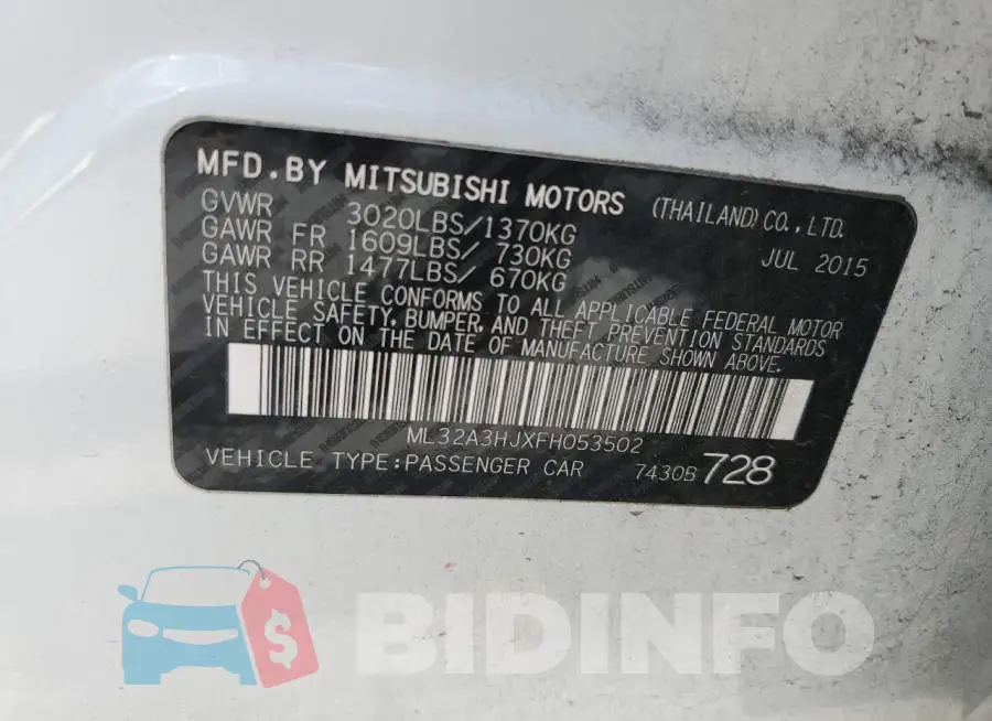 ML32A3HJXFH053502 Photo# 12