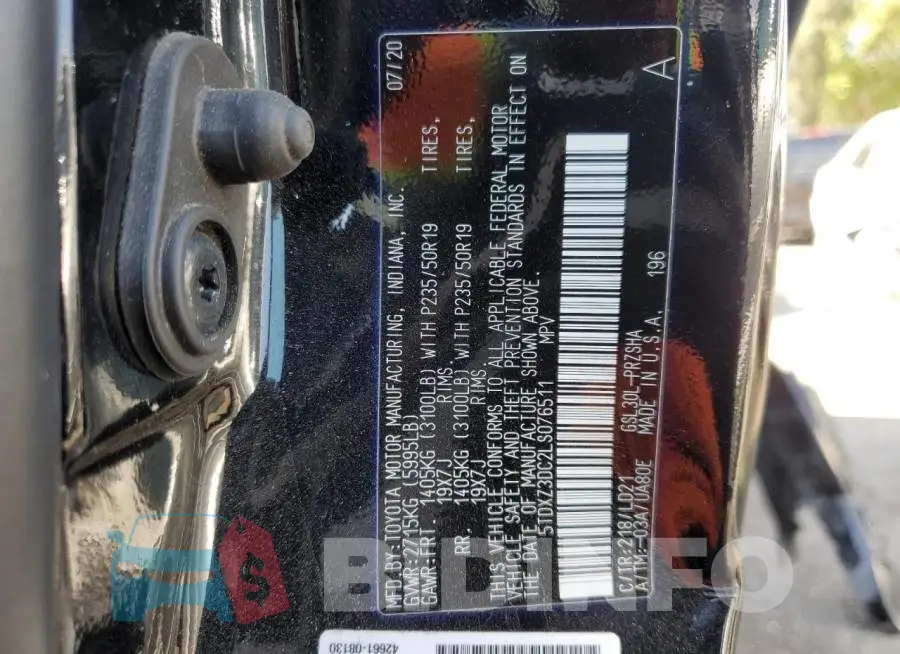 5TDXZ3DC2LS076511 Photo# 12