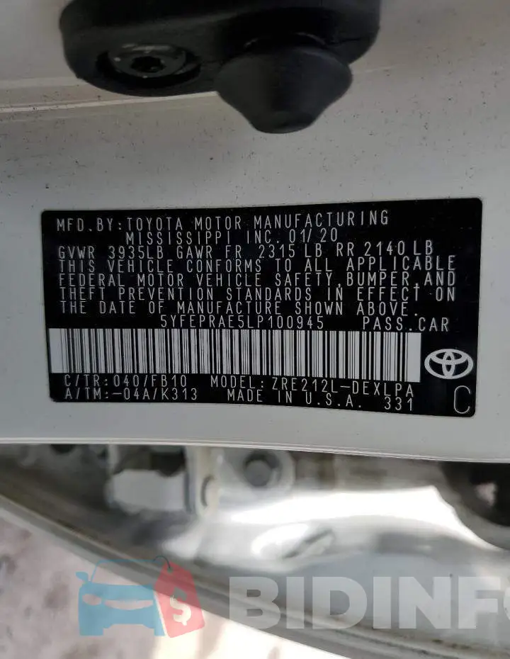 5YFEPRAE5LP100945 Photo# 13