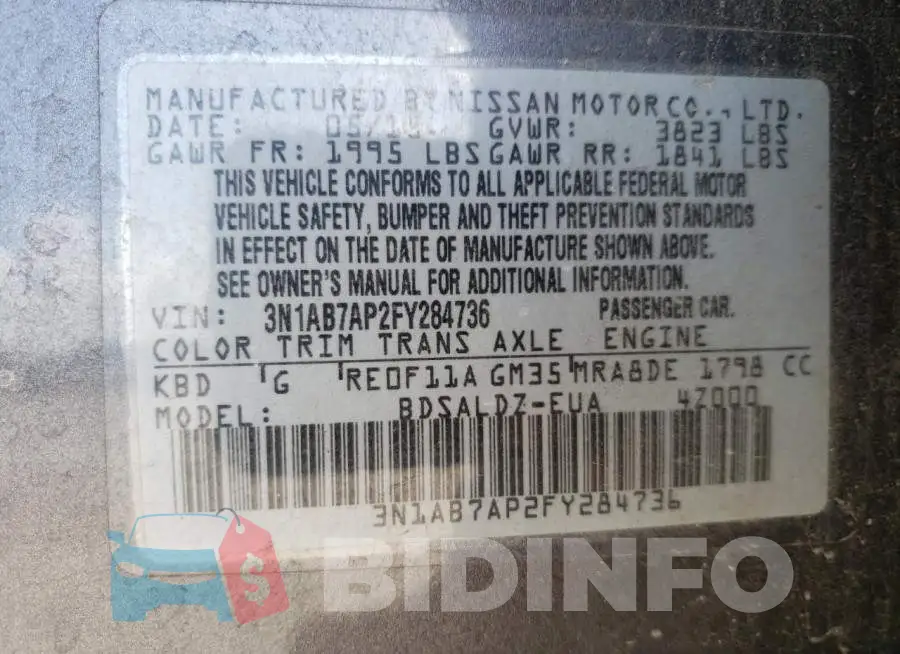 3N1AB7AP2FY284736 Photo# 12