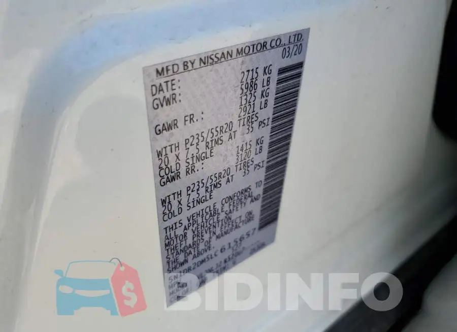 5N1DR2DM5LC615657 Photo# 14