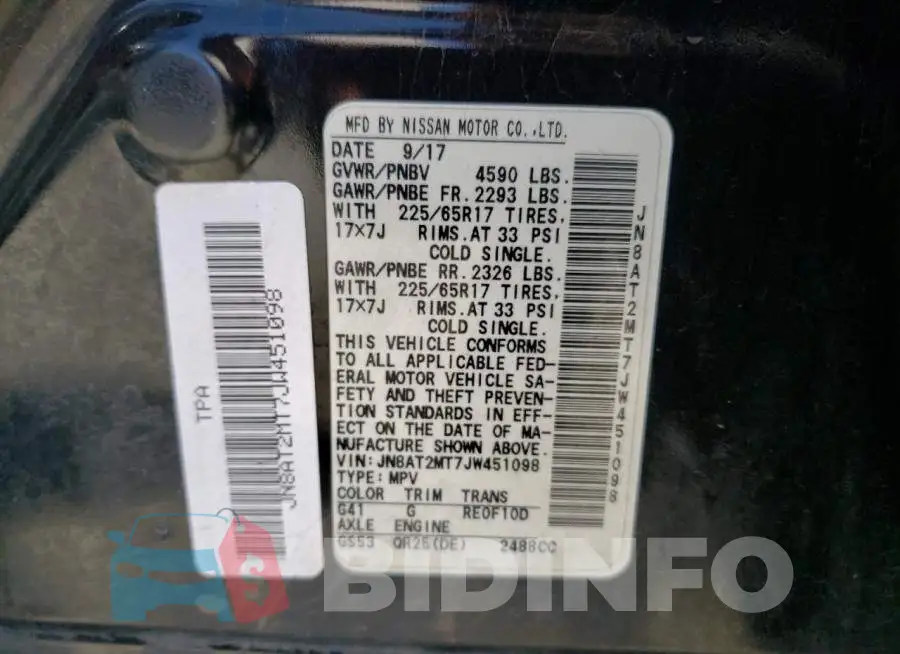 JN8AT2MT7JW451098 Photo# 13
