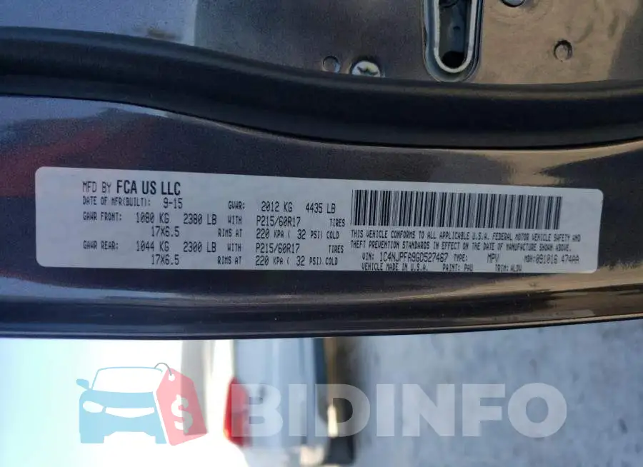 1C4NJPFA9GD527467 Photo# 12