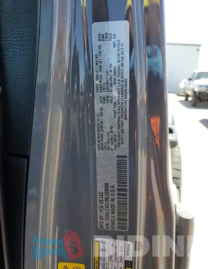 1C6HJTAG1ML569996 Photo# 13