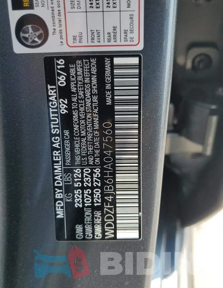 WDDZF4JB6HA047560 Photo# 12