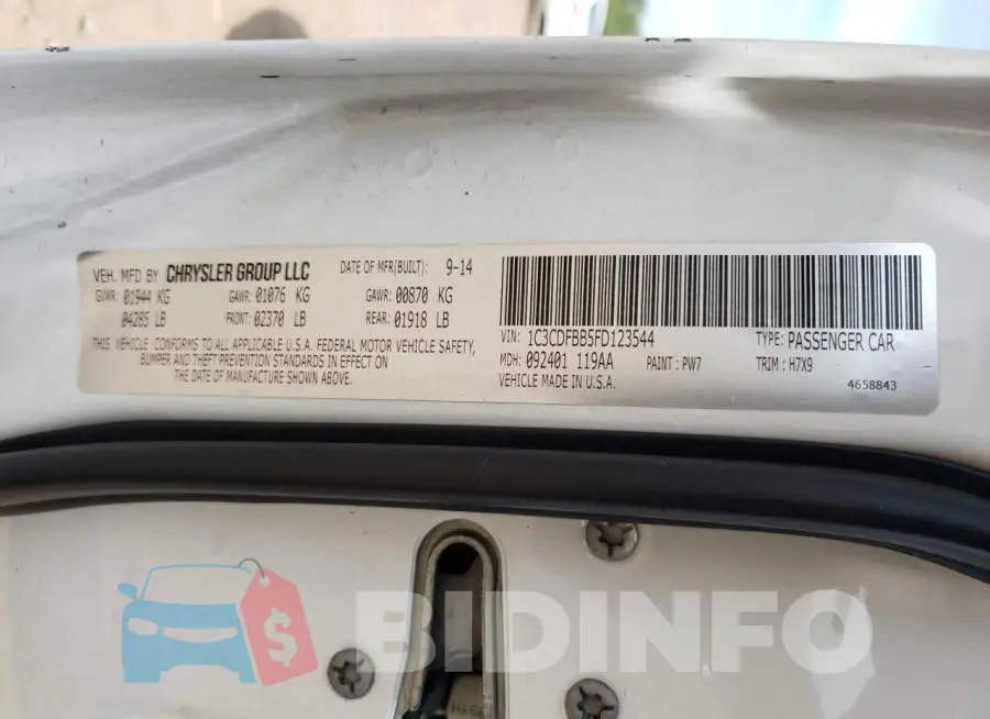 1C3CDFBB5FD123544 Photo# 12