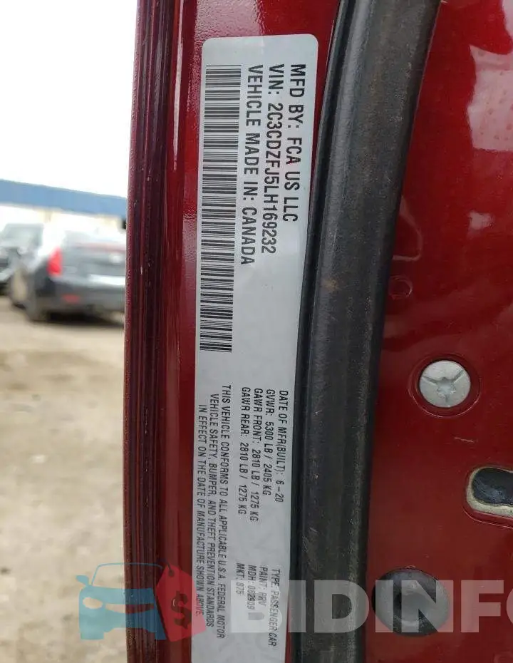 2C3CDZFJ5LH169232 Photo# 13