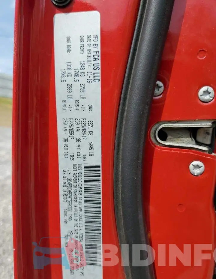 3C4PDCAB2HT560332 Photo# 13