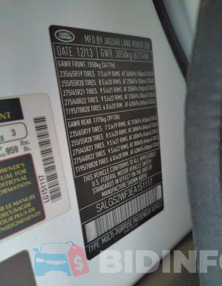 SALGS2WF3EA151117 Photo# 10