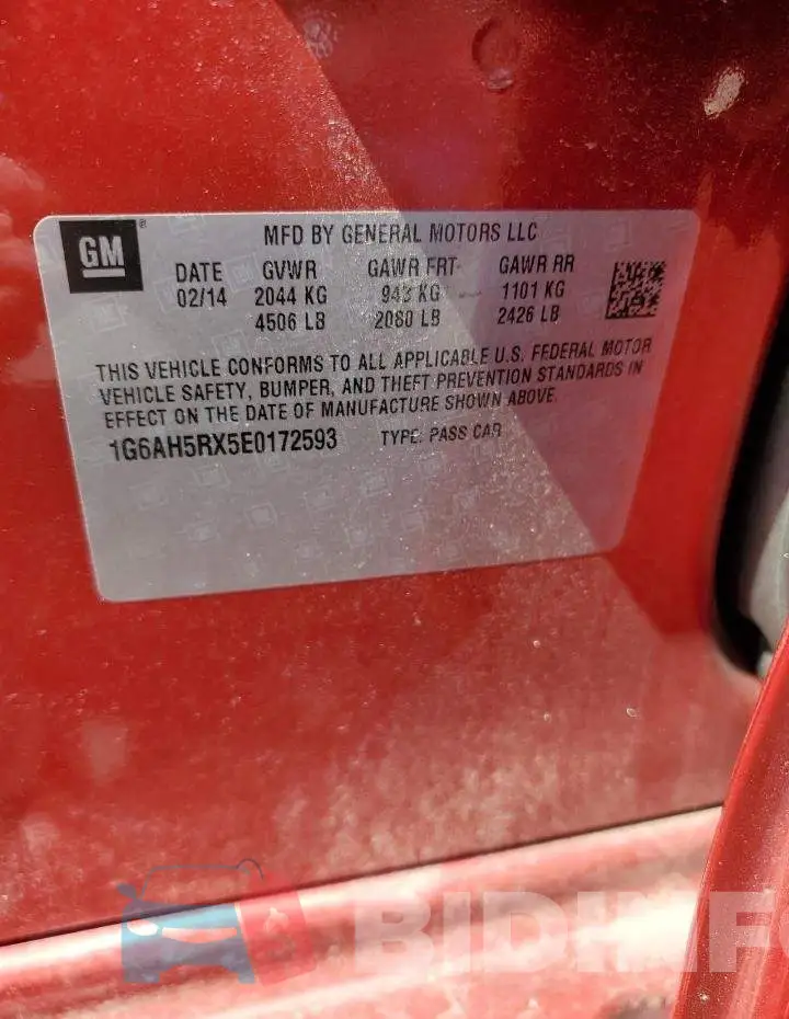 1G6AH5RX5E0172593 Photo# 13