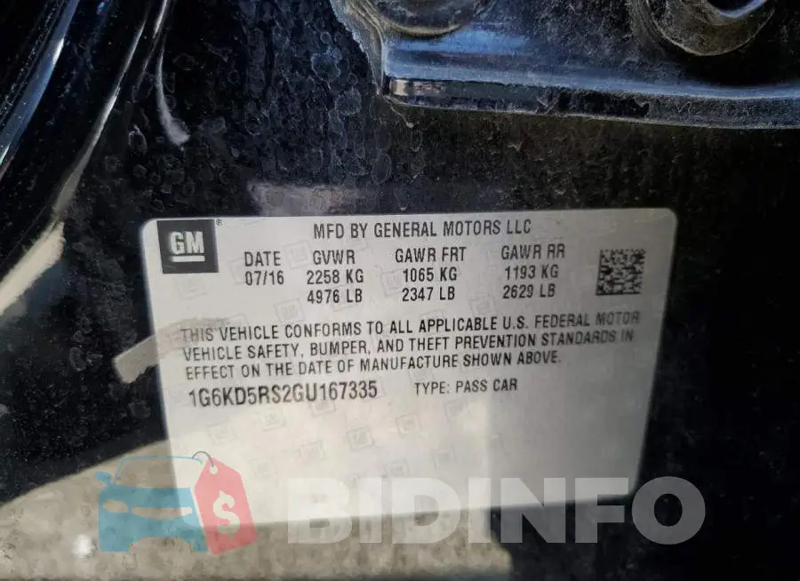 1G6KD5RS2GU167335 Photo# 12