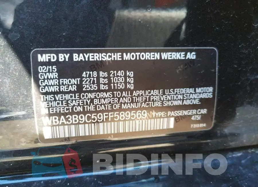 WBA3B9C59FF589569 Photo# 12