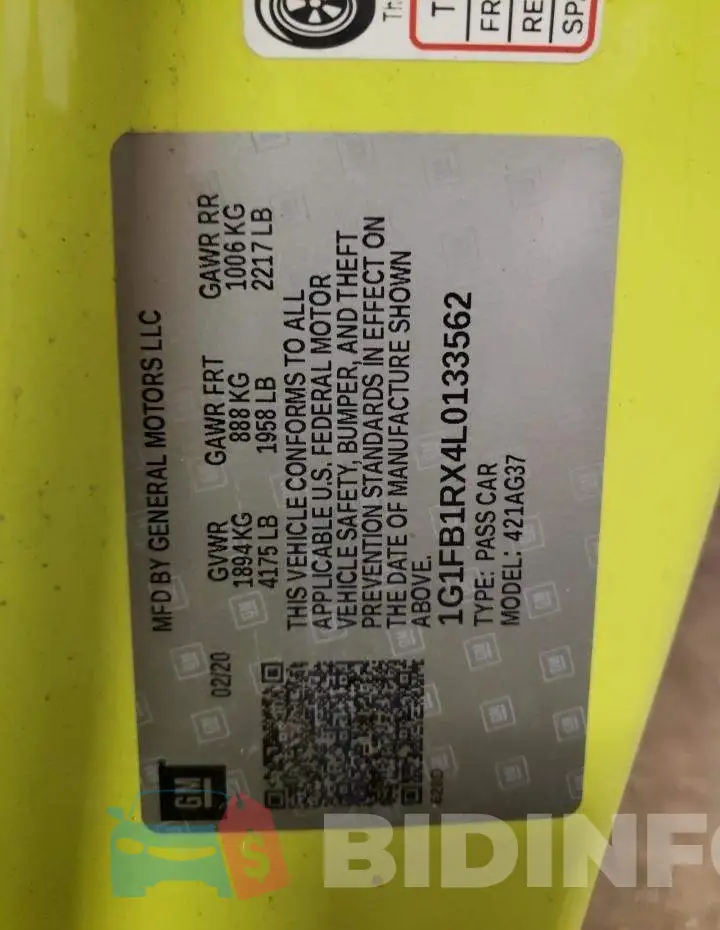 1G1FB1RX4L0133562 Photo# 13