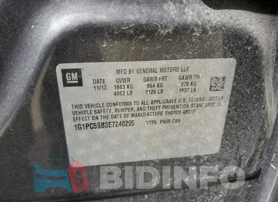 1G1PC5SB3E7240295 Photo# 12