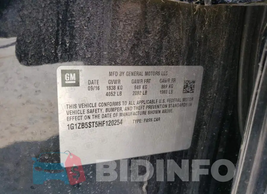 1G1ZB5ST5HF120254 Photo# 12
