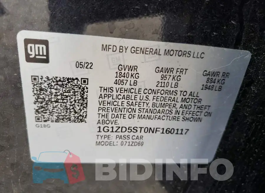 1G1ZD5ST0NF160117 Photo# 12