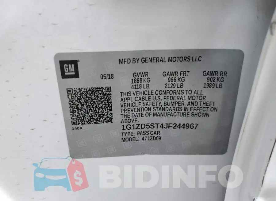 1G1ZD5ST4JF244967 Photo# 12